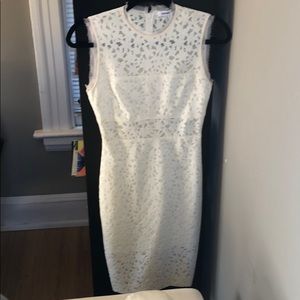 Elizabeth and James White Lace Dress